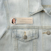 Gold Glitter Photo Professional - Label met aangep Naamplaatje (In situ)