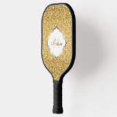 Gold Glitter Pickleball Paddle (Links)