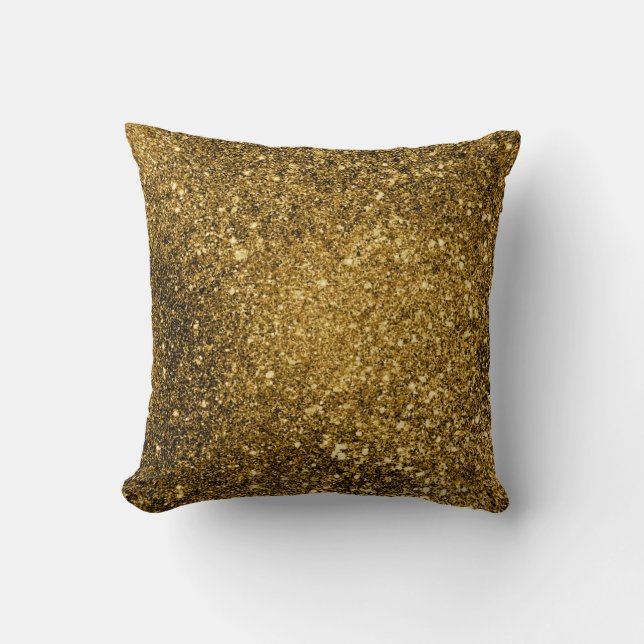 Gold Glitter Pillow Kussen (Voorkant)