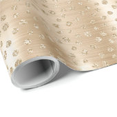 Gold Glitter Polka Dot Spotty Wrapping Paper Cadeaupapier (Rol Hoek)