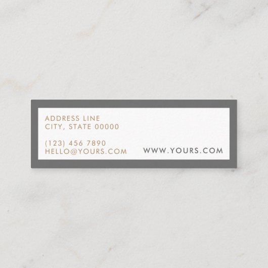 Gold Glitter Polka Dots Stylish Mini Visitekaartje (Achterkant)