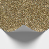 Gold Glitter Print Metallic wrappapier Cadeaupapier (Hoek)