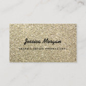 Gold Glitter Professionele Visitekaartjes (Voorkant)