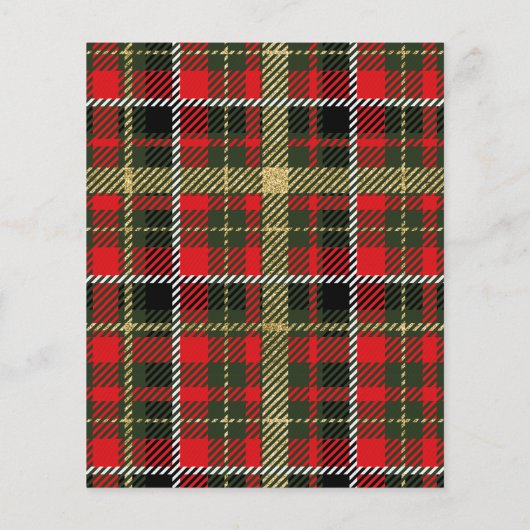 Gold Glitter Pset Budget Kerstparty uitnodigen (Achterkant)