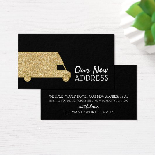 Gold Glitter Removal Van, Verander van de Kaart va (Bureau)