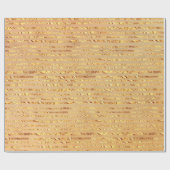 Gold Glitter Ribbon Design Cadeaupapier (Vlak)