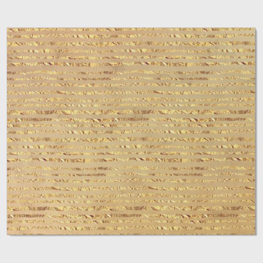 Gold Glitter Ribbon Design Cadeaupapier (Vlak)