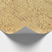 Gold Glitter Ribbon Design Cadeaupapier (Hoek)