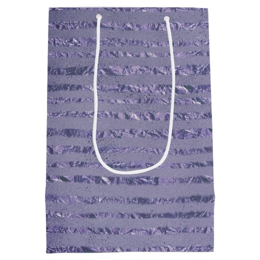 Gold Glitter Ribbon Design Medium Cadeauzakje (Achterkant)