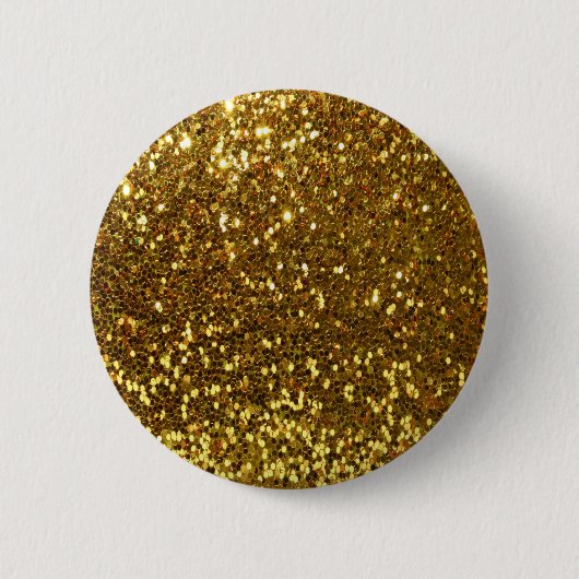 Gold Glitter Ronde Button 5,7 Cm (Voorkant)