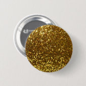 Gold Glitter Ronde Button 5,7 Cm (Voorkant /achterkant)
