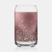 Gold Glitter Roos Gold Foil 21e verjaardag Blikvorm Glas (Links)