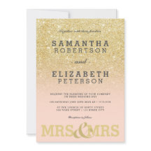 Gold glitter roze ombre lesbiennes