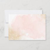 Gold glitter roze penseelbestelling bedankt (Achterkant)