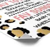 Gold Glitter Safari 1st Birthday Milestone Poster (Hoek)