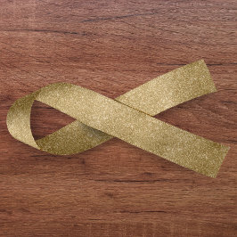 Gold Glitter Satijnen Lint