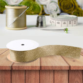Gold Glitter Satijnen Lint