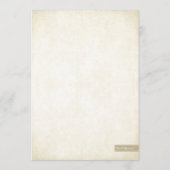 Gold Glitter Save the Date Notice (Achterkant)