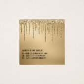 Gold Glitter-schijven die Kaart voor beeldscherm v (Achterkant)