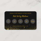 Gold Glitter Shimmer Dust Klantenkaartje (Achterkant)