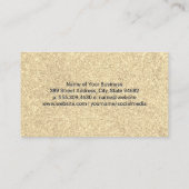 Gold Glitter Shimmer Glamor | Makeuppenselen Visitekaartje (Achterkant)