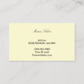 Gold glitter Silve waterverf Visitekaartje (Achterkant)