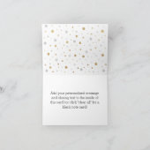 Gold Glitter Silver Print Confetti Hartelijk dank Bedankkaart (Binnen)
