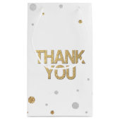 Gold Glitter Silver Print Confetti Hartelijk dank Klein Cadeauzakje (Achterkant)