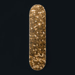 Gold Glitter Skateboard<br><div class="desc">Creëer uw eigen aangepaste skateboard met uw eigen afbeeldingen en tekst.</div>