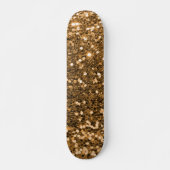 Gold Glitter Skateboard (Voorkant)