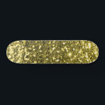 Gold Glitter Skateboard<br><div class="desc">Creëer uw eigen aangepaste skateboard met uw eigen afbeeldingen en tekst.</div>