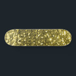 Gold Glitter Skateboard<br><div class="desc">Creëer uw eigen aangepaste skateboard met uw eigen afbeeldingen en tekst.</div>