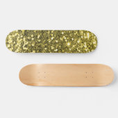 Gold Glitter Skateboard (Horizontaal)
