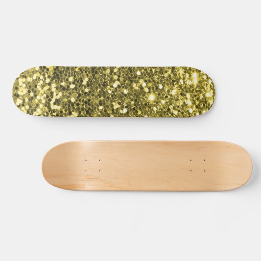 Gold Glitter Skateboard (Horizontaal)