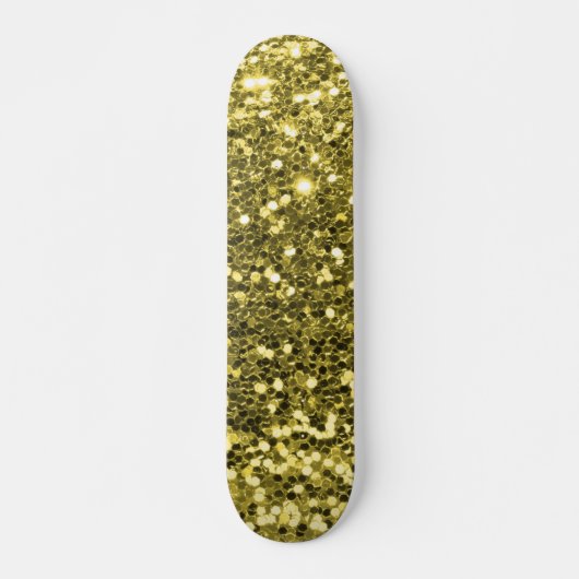 Gold Glitter Skateboard (Voorkant)