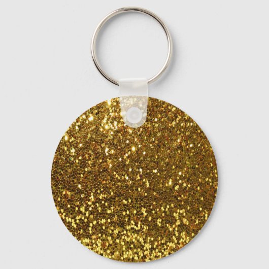 Gold Glitter Sleutelhanger (Voorkant)