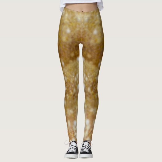 Gold Glitter Slime Leggings (Voorkant)