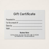 Gold Glitter Snowflakes Gift Bow Blue Cadeaukaart Visitekaartje (Achterkant)