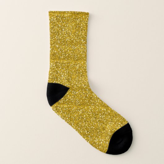 Gold Glitter Sokken (Links binnenkant)