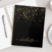 Gold Glitter Sparking Elegant Glamoureus Script Planner