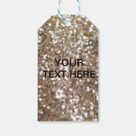 Gold Glitter Sparking Glam Girly Glitzy Cadeaulabel
