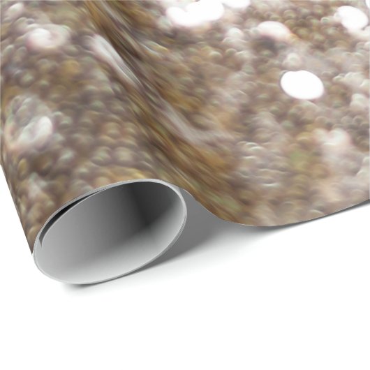 Gold Glitter Sparking Glam Girly Glitzy Cadeaupapier (Rol Hoek)