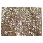 Gold Glitter Sparking Glam Girly Glitzy Groot Cadeauzakje (Achterkant)