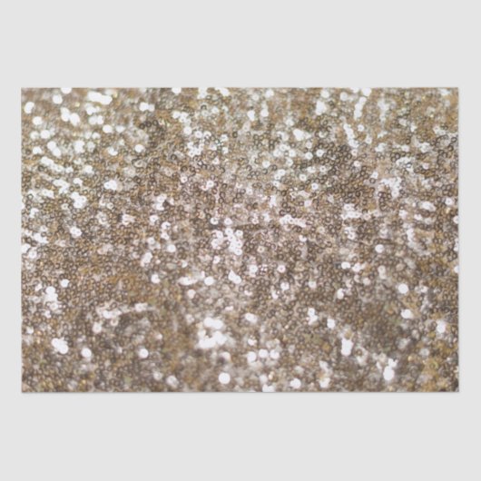 Gold Glitter Sparking Glam Girly Glitzy Tissuepapier (Voorkant)