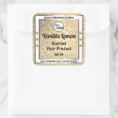 Gold Glitter Sparking Jewels Product Labels Logo (Tas)