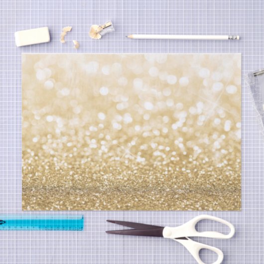 Gold Glitter Sparking Tissuepapier (Craft)