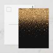 Gold Glitter Sparkle Elegant Luxury Texture Briefkaart (Voorkant / Achterkant)