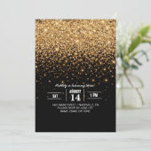Gold Glitter Sparkle Elegant Luxury Texture        Kaart (Staand voorkant)