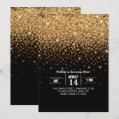 Gold Glitter Sparkle Elegant Luxury Texture        Kaart (Voorkant / Achterkant)
