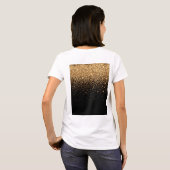 Gold Glitter Sparkle Elegant Luxury Texture T-shirt (Achterkant volledig)